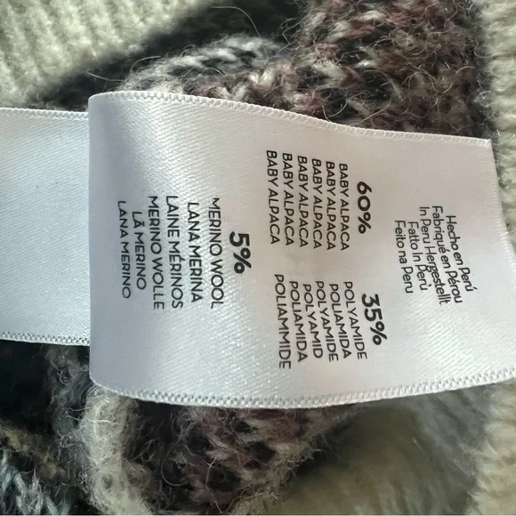 MOTHER the jumper alpaca and wool blend sweater in the TROUBLE variant. - Picture 5 of 8